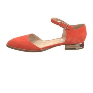 Gabriela Hearst orange suede Mary Jane IT 39